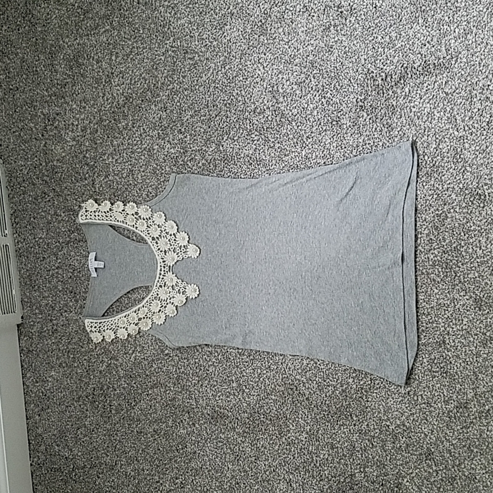 Lace Collar Racerback Tank